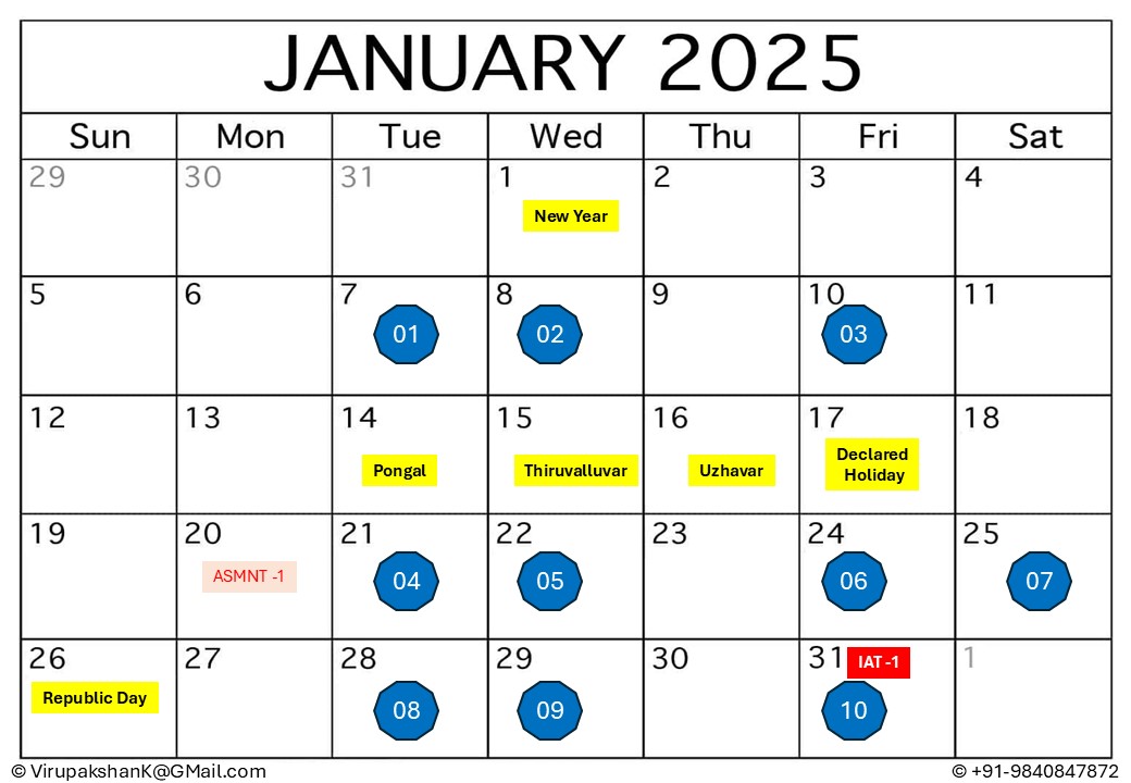 FSD & ASNA Calendar 2025