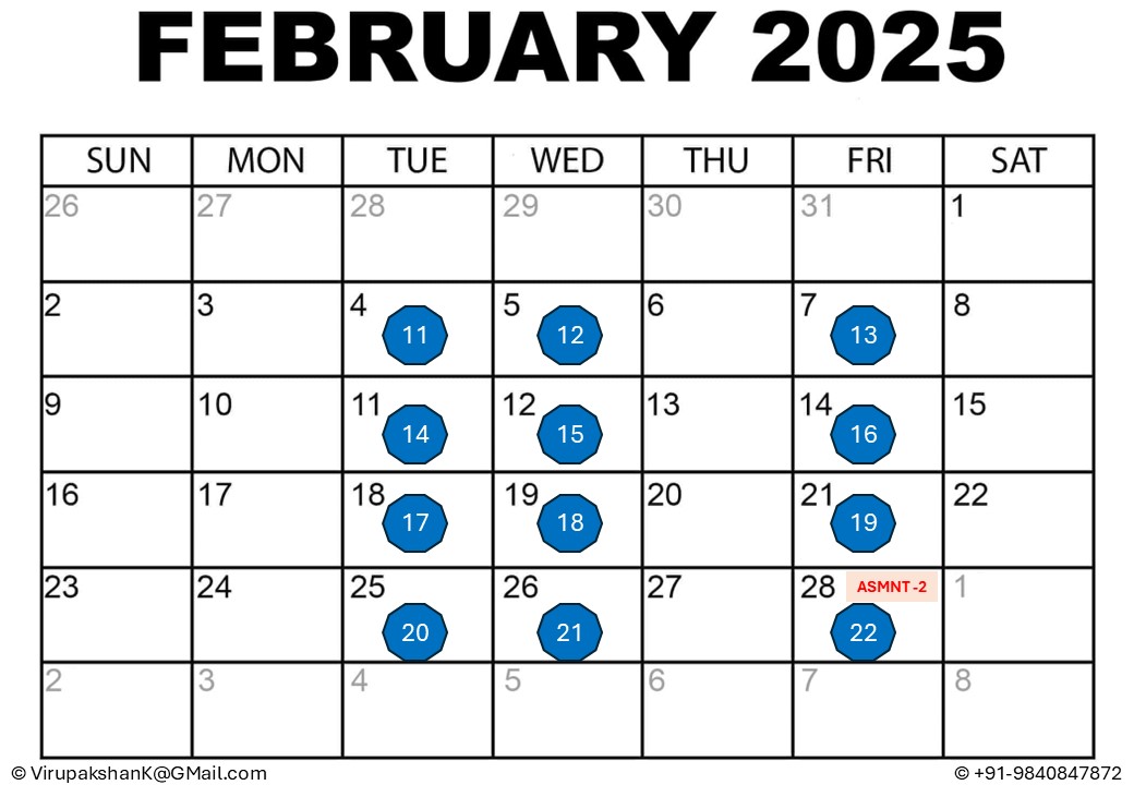 FSD & ASNA Calendar 2025