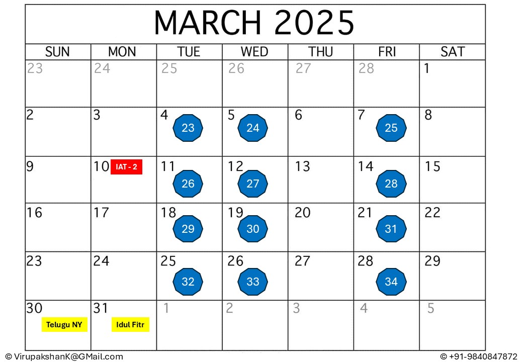 FSD & ASNA Calendar 2025