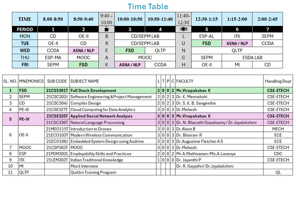 FSD & ASNA Calendar 2025