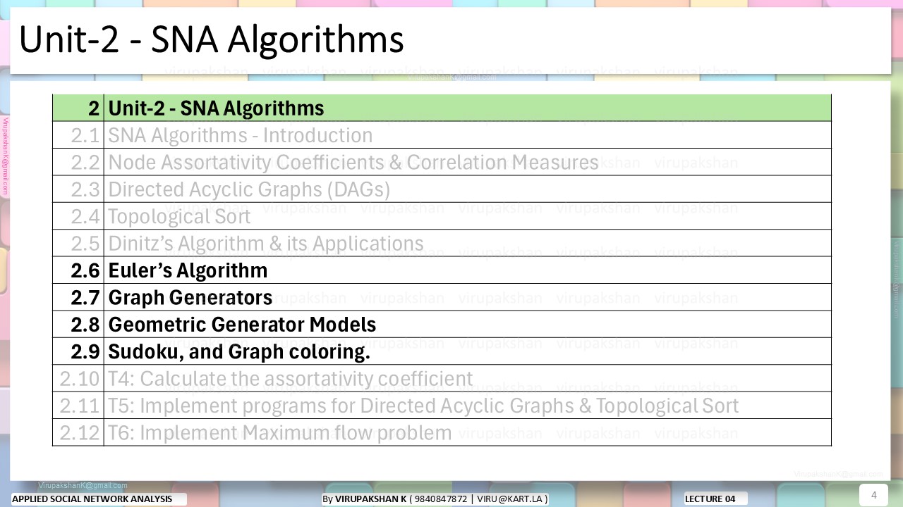 ASNA Lecture 04