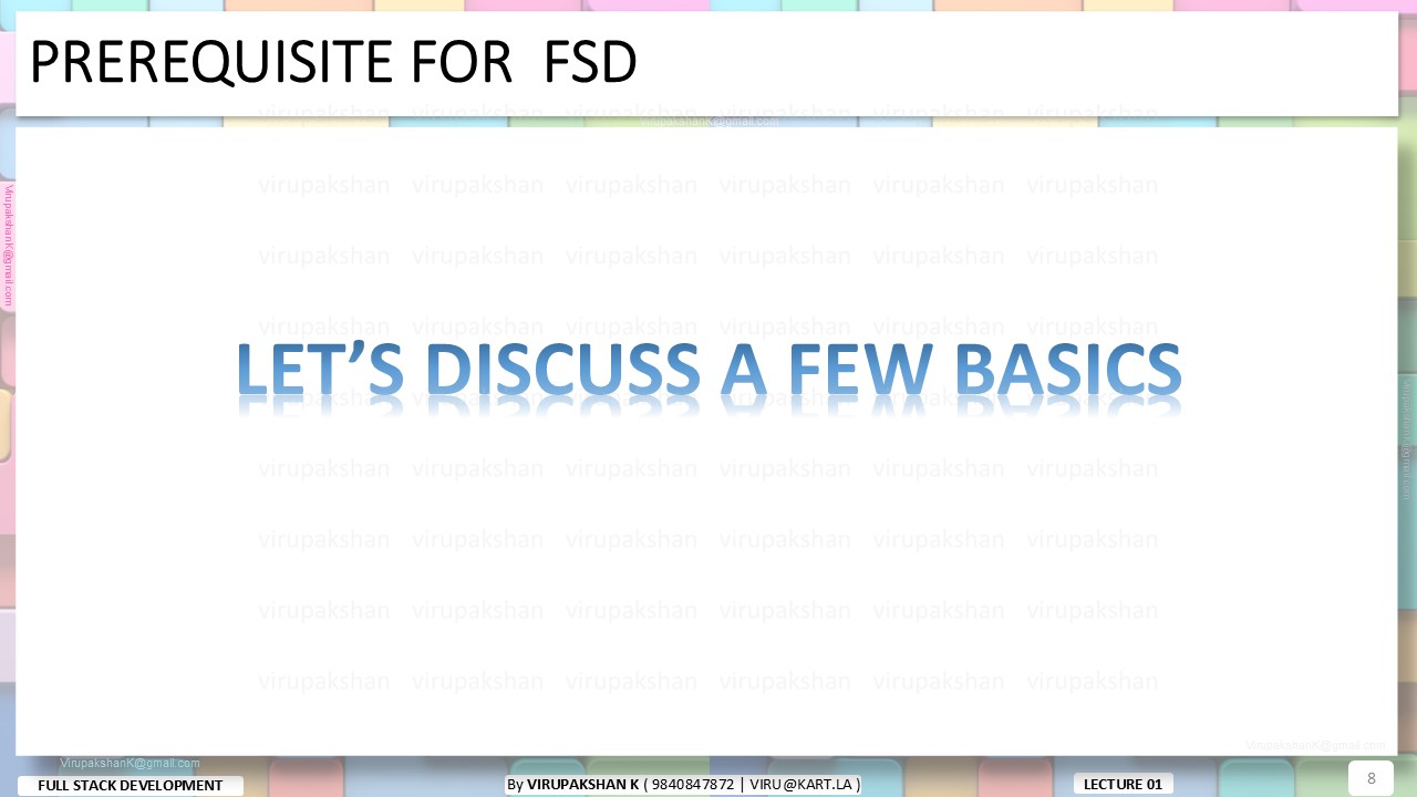 FSD Lecture 01